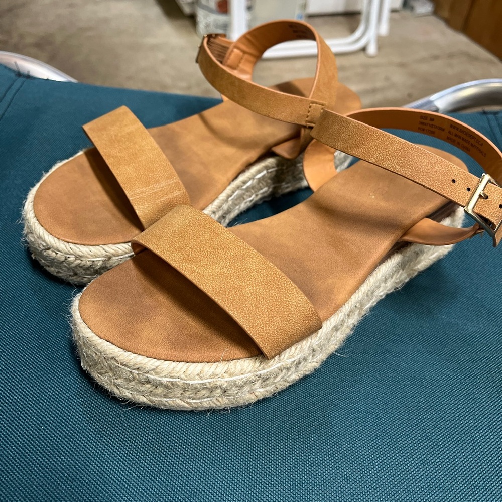 Tan Espadrille Sandals